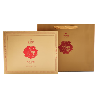华祥苑茶叶寿眉砖茶福建白茶如意四合茶叶礼盒240g