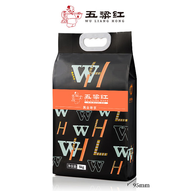 移动端、京东百亿补贴：五粱红 黑金尊享 大米 5kg