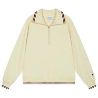 Champion冠军半拉链翻领卫衣女2025秋季潮海军领休闲简约上衣