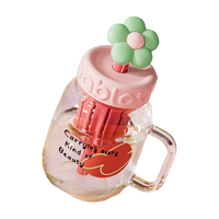 花伴森 花花玻璃杯 茶水分离 在桃公主700ml