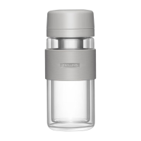 双立人 高硼硅双层玻璃茶滤杯 灰色 310ml