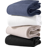 莫代尔【精油款】袜子男士100%纯棉保暖中筒袜秋冬款防臭袜子透气袜子