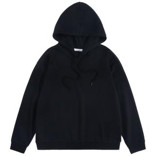 LA真维斯女装宽松休闲上衣连帽长袖卫衣女款帽衫白色衣服洋气上衣