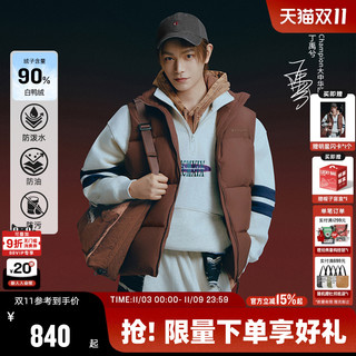 【丁禹兮同款】Champion羽绒马甲男25冬拉链立领女