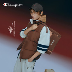 Champion 冠军 羽绒马甲男25冬拉链立领女