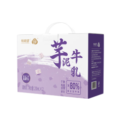 新希望 芋泥牛乳200ml*12盒风味牛奶调制乳品含生牛乳早餐奶