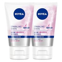 NIVEA 妮维雅 晶纯皙白泡沫洁面乳 100g*2