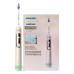 飞利浦 电动牙刷 棉花糖刷头 钻石7系Pro HX3892/02 曙光金