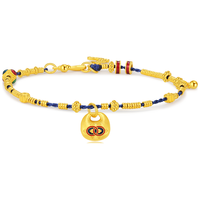 潮宏基 臻金弘小胖福古法珐琅黄金手链女足金手饰 计价 C 7.95g 链长约16cm+尾链