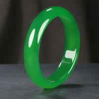 凤禧 Phoenisess 手镯女玉髓手镯帝王绿平安镯玉镯子玉石手镯