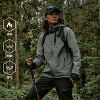 探路者 秋冬户外运动休闲防风透气舒适男式软壳外套