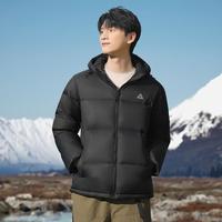 匹克 驭雪羽绒服丨户外抗静电冬新款男短款连帽保暖棉服休闲鸭绒外套女