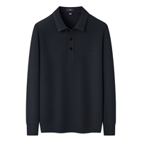 FIRS/杉杉 含桑蚕丝 男士Polo衫 2XL 185/100A 藏青色