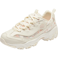 SKECHERS/斯凯奇 花海熊女鞋 米白色粉色/OFPK 38 女士休闲鞋