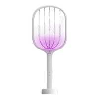 榄菊电蚊拍充电式带底座蚊子拍灭蚊器紫光诱蚊电灭蚊灯灯拍两用 【热销款】锂电池+大容量WPDD03A