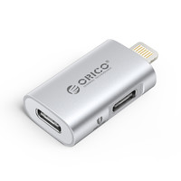 ORICO/奥睿科 LC10 支持iphone充电OTG转换器数据传输 lightning转typec转接头