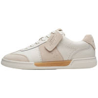 Clarks其乐女鞋CraftMatch Lo德训鞋春季运动鞋舒适休闲板鞋小白鞋 白色 261703884 37.5