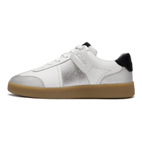 Clarks 女鞋CraftMatch Lo德训鞋春季运动鞋舒适休闲板鞋小白鞋 银色 261811044 35.5