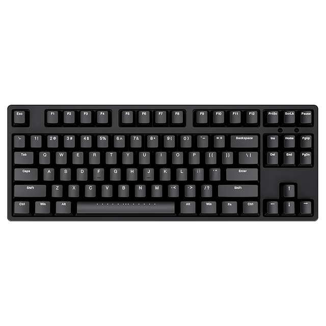 ikbc C87 87键 有线机械键盘 正刻 黑色 Cherry茶轴 无光