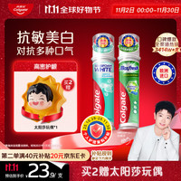 Colgate 高露洁 欧洲密泡美白+激凉劲爽直立按压泵式牙膏200ml美白清新口气