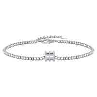 潮宏基PT950铂金手链女爆闪蹦迪珠计价 铂雅小蛮腰 约4.75g