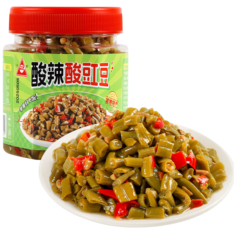 川珍香辣酸豆角280g 酸豆角爽脆即食下饭菜酸豇豆榨菜咸菜湖南特产