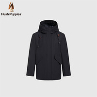 【挺括易打理】暇步士女装雾面高级感连帽风衣秋季收腰休闲外套女 墨蓝色 S