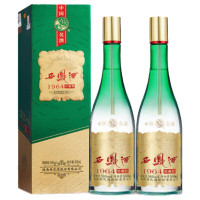 西凤酒 1964珍藏版55度 绵柔凤香型白酒 500mL 2瓶 礼盒装
