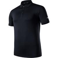 安踏冰丝速干polo衫短袖男t恤夏季款休闲运动健身服薄款男士跑步服装 8113-3男装灰【冰丝速干】 L (175)