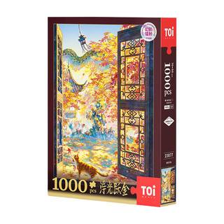 TOI图益潮玩拼图浮光跃金1000片成人减压玩具分包 枫影浮金