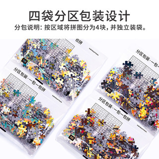 TOI图益潮玩拼图浮光跃金1000片成人减压玩具分包 枫影浮金