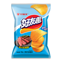 Orion 好丽友 好有趣 切片型马铃薯片 多汁牛排味 75g