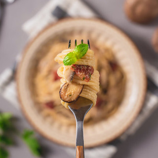 圃美多意大利面奶油蘑菇意面微波加热方便速食家庭早餐儿童面条懒人早餐 奶油蘑菇意大利面540g*2袋 4人份