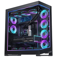 追风者NV7全视景全塔无立柱海景房机箱(可置换I/O独立电源仓/支持3面360水冷/5090/ARGB双通道灯控 NV7黑+NV7ARGB灯条（套装）
