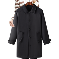 罗蒙 中长款风衣男士外套春秋商务夹克男士风衣外套男外套