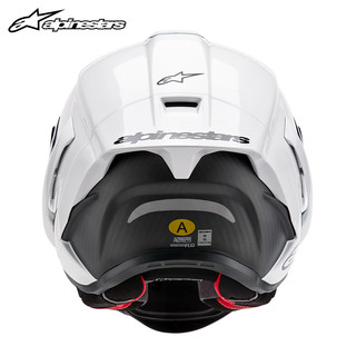 Alpinestars SUPERTECH R10 a星摩托车头盔碳纤维赛道四季全盔通勤机车盔SR10 亮白2170 L