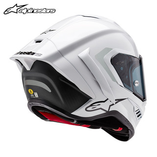 Alpinestars SUPERTECH R10 a星摩托车头盔碳纤维赛道四季全盔通勤机车盔SR10 亮白2170 L