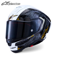 Alpinestars SUPERTECH R10 a星摩托车头盔碳纤维赛道四季全盔通勤机车盔SR10 中国限量版龙盔炭黑白灰金1506 XL
