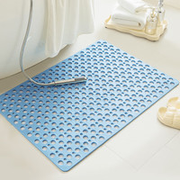 京东京造 piupiu吸牢防滑垫  蓝色43*75cm