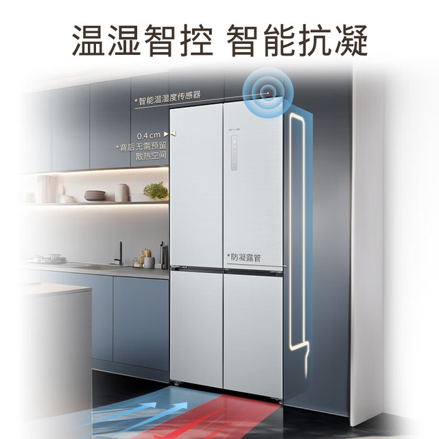 限地区：西门子 SIEMENS 无界 Plus503L十字门冰箱双开门四开门 智能抗冷凝 超薄嵌入式平嵌KC88EA639C
