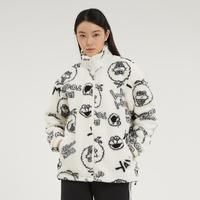 adidas NEO 芝麻街联名 男女同款立领厚款保暖运动外套
