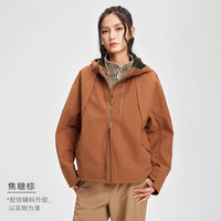 88VIP：粒子狂热 PARTICLE FEVER PF女秋冬防水硬壳夹克干爽透气宽松连帽运动休闲户外外套