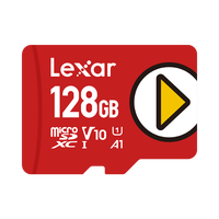 雷克沙 PLAY Micro-SD存储卡 128GB（USH-I、V10、U1、A1）