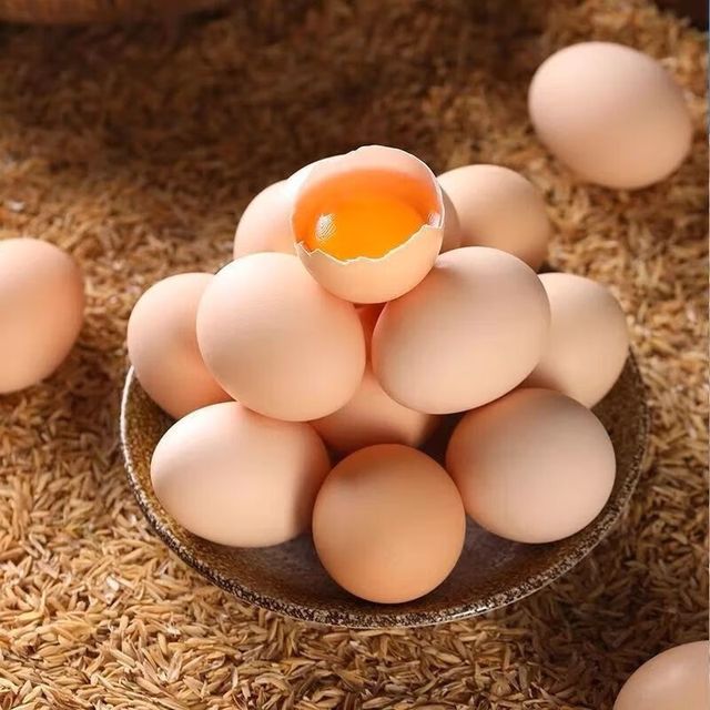 京喜 新鲜土鸡蛋鲜鸡蛋溏心蛋谷物蛋 单枚40g 10个装/件