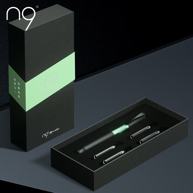 n9 钢笔 无量系列 碧穹-绿 F尖 单支礼盒装