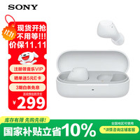 索尼 SONY WF-C510 真无线蓝牙耳机 IPX4运动防水防汗 苹果安卓手机通话适用 白色