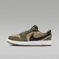 AIR JORDAN Jordan 时尚潮流大logo低帮轻便耐磨 中大童休闲鞋