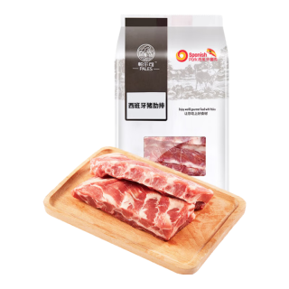 PALES 精选猪肋排 1kg 猪排骨猪肋骨猪净排 冷冻猪肉生鲜