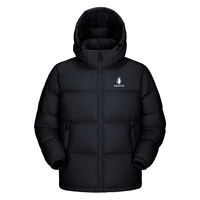 企鹅骆驼联名【雪泡芙】羽绒服男女款加厚保暖面包服M35CR28089 幻影黑 L