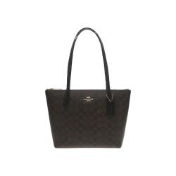 COACH 品牌微标印花 女士单肩手提托特包